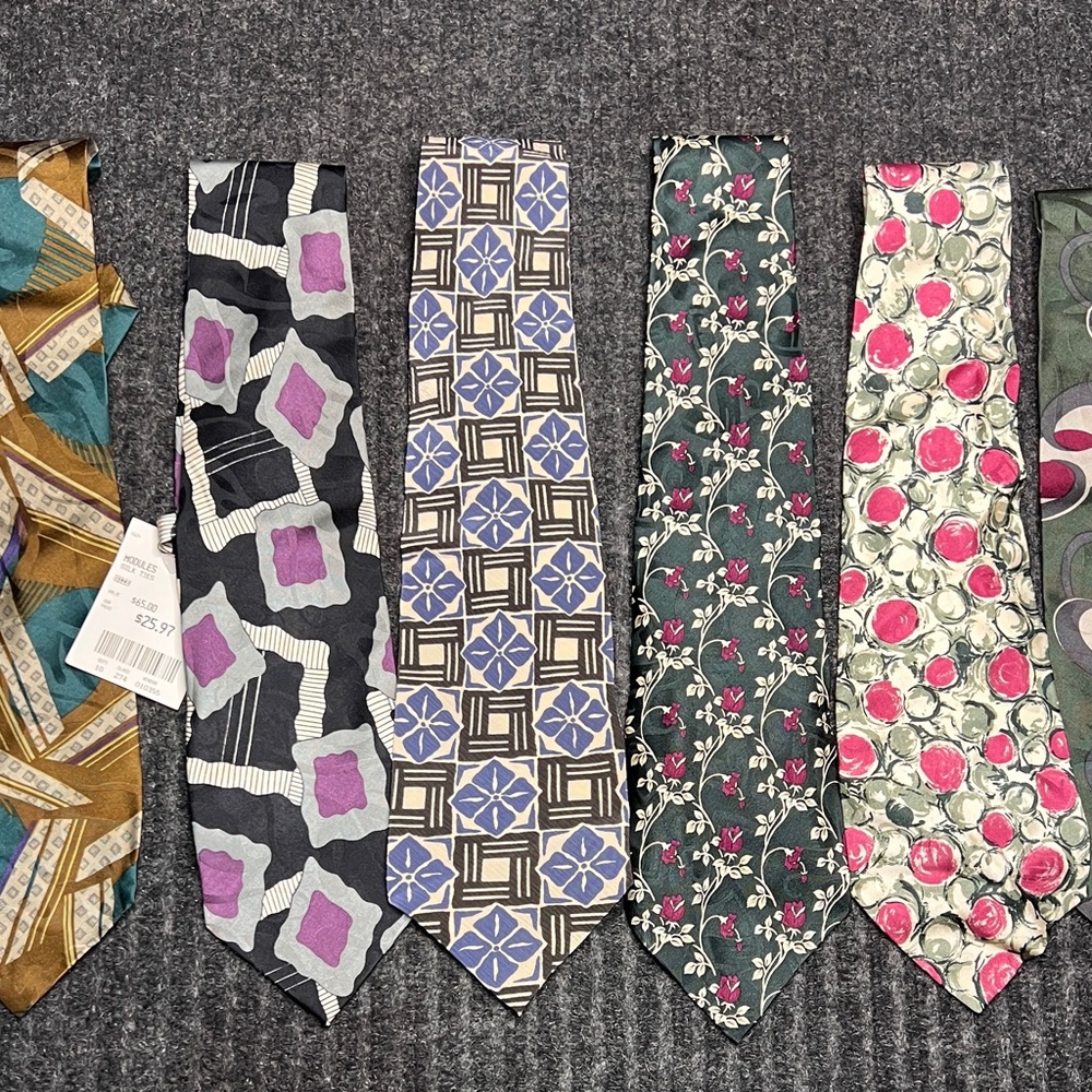 Module Silk Tie Bundle Stylish Patterned Men's Tie Collection